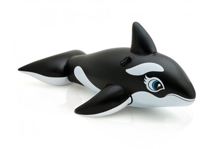 Intex opblaasbaar figuur walvis ride-on - 193 x 119 cm Zwart