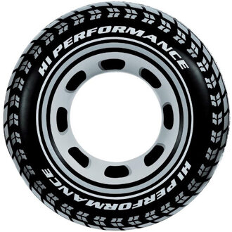Intex Opblaasbare autoband - zwemband/zwemring - 91 cm Multi
