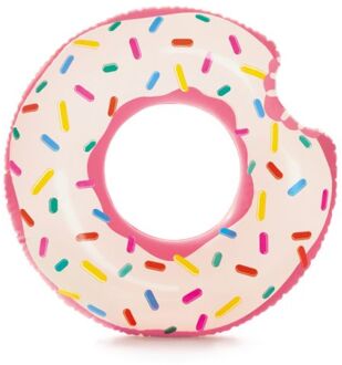 Intex Opblaasbare donut zwemband 107 cm - Zwembanden Roze