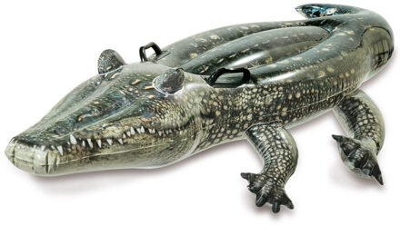 Intex opblaasbare realistische krokodil 170 cm ride-on speelgoed Groen