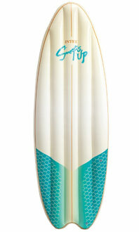 Intex Opblaasbare surfplank - wit/groen - 178 cm - vinyl - Luchtbed (zwembad)