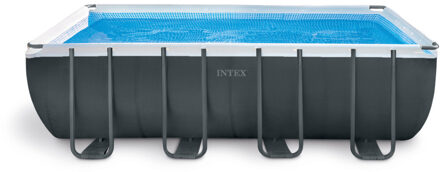 Intex opzetzwembad met accessoires Ultra XTR frame 549 x 274 x 132 cm antraciet Grijs