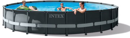 Intex Opzetzwembad Met Accessoires Ultra Xtr Frame 610 X 122 Cm Antraciet