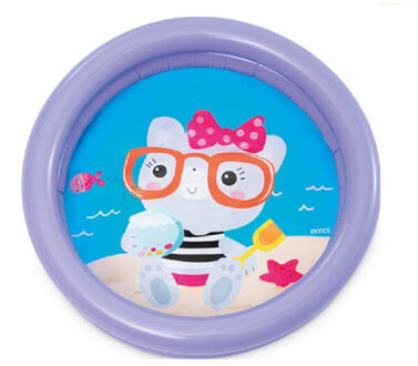 Intex peuter/kinder opblaas zwembad - lila paars - 61 cm