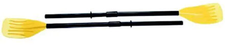 Intex plastic opblaasboot peddels - 122 cm - bootje varen - water speelgoed Multi