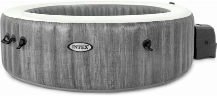 Intex PureSpa Greywood luxe Bubbel Spa 6 persoons Grijs