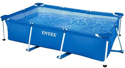 Intex RectangularFrame Zwembad 260x160 cm Blauw