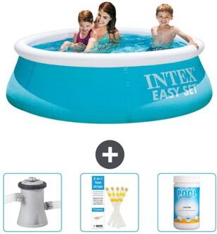 Intex Rond Opblaasbaar Easy Set Zwembad - 183 X 51 Cm - Blauw - Inclusief Accessoire Cb73