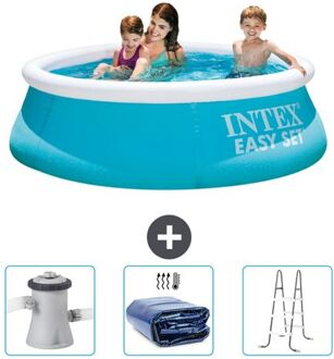 Intex Rond Opblaasbaar Easy Set Zwembad - 183 X 51 Cm - Blauw - Inclusief Accessoire Cb83