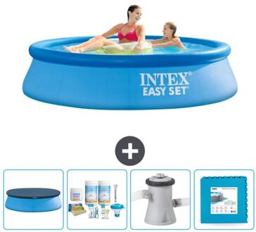 Intex Rond Opblaasbaar Easy Set Zwembad - 244 X 61 Cm - Blauw - Inclusief Accessoire Cb2