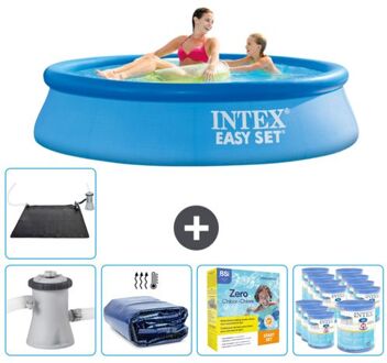 Intex Rond Opblaasbaar Easy Set Zwembad - 244 X 61 Cm - Blauw - Inclusief Accessoires Cb25