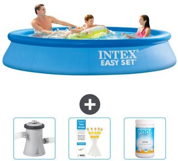 Intex Rond Opblaasbaar Easy Set Zwembad - 305 X 61 Cm - Blauw - Inclusief Accessoire Cb73