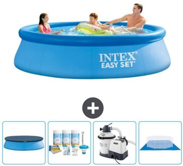 Intex Rond Opblaasbaar Easy Set Zwembad - 305 X 76 Cm - Blauw - Inclusief Accessoire Cb59