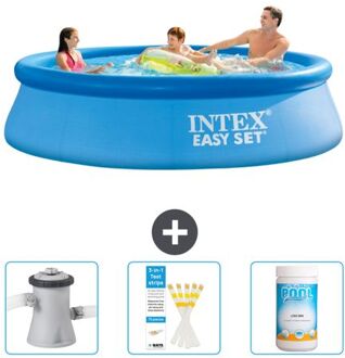 Intex Rond Opblaasbaar Easy Set Zwembad - 305 X 76 Cm - Blauw - Inclusief Accessoire Cb73