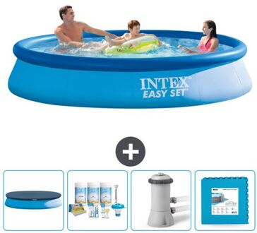 Intex Rond Opblaasbaar Easy Set Zwembad - 366 X 76 Cm - Blauw - Inclusief Accessoire Cb2