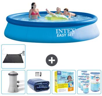 Intex Rond Opblaasbaar Easy Set Zwembad - 396 X 84 Cm - Blauw - Inclusief Accessoires Cb25