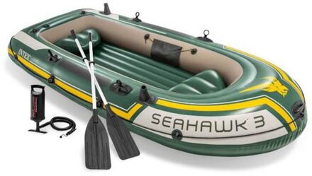 Intex Seahawk 3-persoons opblaasboot Groen