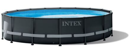 Intex Ultra XTR Frame Zwembad Set Ø 488 x 122 cm Antraciet