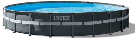 Intex Ultra XTR Frame Zwembad Set Ø 732 x 132 cm Antraciet