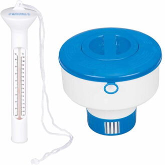 Intex Zwembad chlorinator chloordrijver/chloorverdeler met thermometer voor kleine zwembaden - Zwembadreinigingsmiddelen