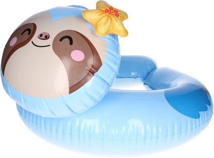 Intex Zwemband - luiaard - blauw - opblaasbaar - 76 cm - speelgoed - zwemring