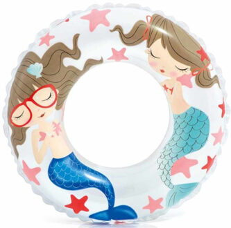 Intex Zwemband - zeemeerminnen - opblaasbaar - 61 cm - wit - vinyl