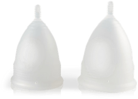 Intieme Verzorging HeartCup Menstrual Cup Bundle Clear 2 st
