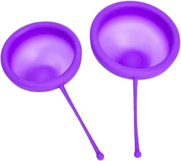 Intieme Verzorging HeartCup Menstrual Cup Disc Bundle Purple 2 st