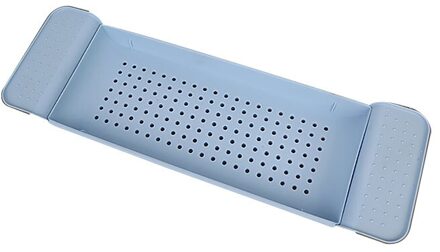 Intrekbare Bad Opbergrek Bad Lade Plank Bad Multifunctionele Badkamer Gereedschap Handdoek Opslag Plank Gootsteen Afvoer Houder Blauw