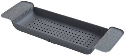 Intrekbare Bad Opbergrek Bad Lade Plank Bad Multifunctionele Badkamer Gereedschap Handdoek Opslag Plank Gootsteen Afvoer Houder zwart