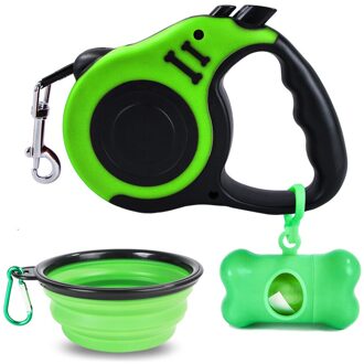 Intrekbare Hond Kat Leiband Huisdier Afvalzak Dispenser Siliconen Kom Draagbare Voerbak 3 Stuk Set Outdoor Reizen Huisdier accessoires G2
