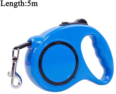 Intrekbare Hondenriem Automatische Flexibele Hond Puppy Kat Trekkabel Riem/5M Hondenlijn Voor Kleine Middelgrote Honden huisdier Producten blauw 5m
