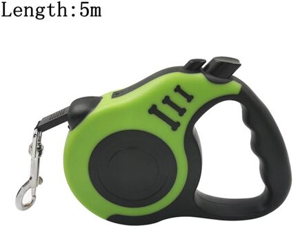 Intrekbare Hondenriem Automatische Flexibele Hond Puppy Kat Trekkabel Riem/5M Hondenlijn Voor Kleine Middelgrote Honden huisdier Producten groen 5m