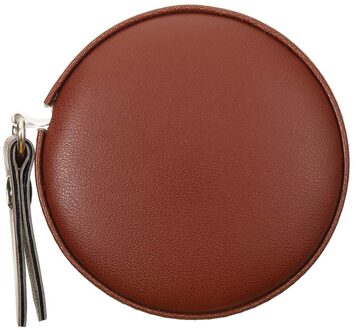 Intrekbare Kleurrijke Draagbare Heerser Centimeter Inch Plastic Vierkante Mini Zachte Heerser Kleine Heerser Voor Meten Metingen bruin