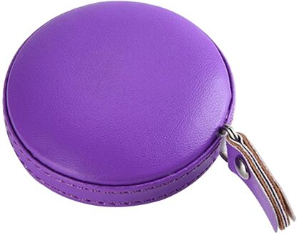 Intrekbare Kleurrijke Draagbare Heerser Centimeter Inch Plastic Vierkante Mini Zachte Heerser Kleine Heerser Voor Meten Metingen paars