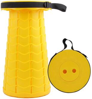 Intrekbare Kruk Vouwen Chiar Outdoor Draagbare Kruk Klapstoel Camping Kruk Handig Vissen Stoel Opvouwbare Yjn geel