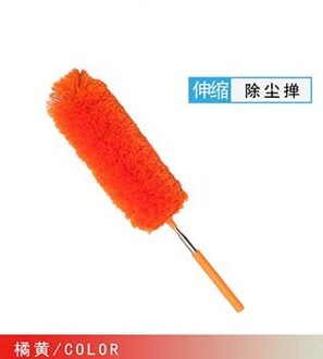 Intrekbare Microfiber Stof Borstel Verlengen Stretch Elektrostatische Thuis Stofdoek Airconditioning Auto Meubels Huishoudelijke Borstel oranje