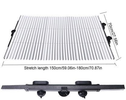Intrekbare Voorruit Zonnescherm Uv Blok Autoruit Schaduw Autovoorzijde Zon Blok Auto Rear Window Opvouwbare Gordijn Zonnescherm 70cm