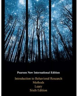 Introduction to Behavioral Research Methods