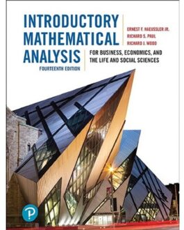 Introductory Mathematical Analysis for Business, Economics, and the Life and Social Sciences