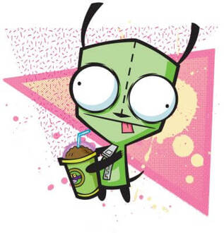 Invader Zim Gir Women's T-Shirt - Wit - L