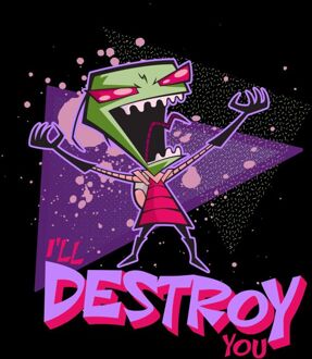 Invader Zim I'll Destroy You Men's T-Shirt - Zwart - XXL