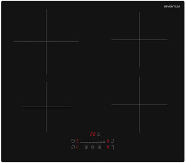 Inventum IKI6028 Inductie kookplaat Zwart