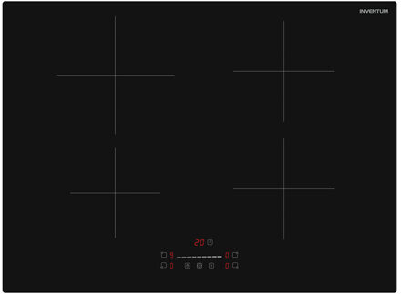 Inventum IKI7028 Inductie inbouwkookplaat Zwart