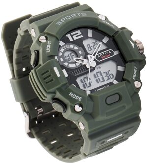 Invicta Activa X Invicta Digital ACW495-003 Heren Horloge - Quartz Uurwerk - Plastic met zwarte Wijzerplaat - 55mm Groen