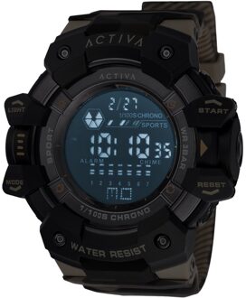 Invicta Activa x Invicta Digital ACW8050MC-001 Heren Horloge - Quartz Uurwerk - Plastic met zwarte Wijzerplaat - 50mm