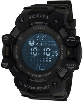 Invicta Activa x Invicta Digital ACW8050MC-004 Heren Horloge - Quartz Uurwerk - Plastic met zwarte Wijzerplaat - 50mm