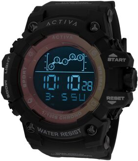 Invicta Activa x Invicta Digital ACW8082-007 Heren Horloge - Quartz Uurwerk - Plastic met zwarte Wijzerplaat - 50mm