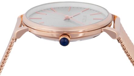 Invicta Angel 48847 Dames Horloge - Quartz Uurwerk - Roestvrij Staal met zilveren Wijzerplaat - 38mm Roségoud