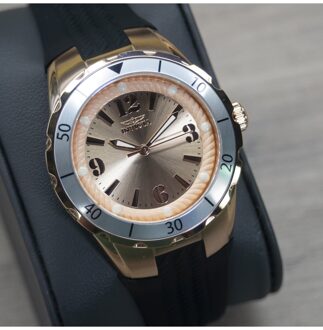 Invicta Angel 48854 Dames Horloge - Quartz Uurwerk - Roestvrij Staal met rosegouden Wijzerplaat - 38mm Roségoud